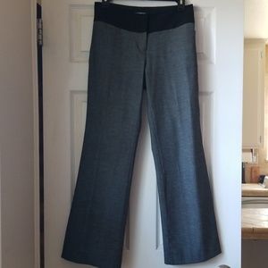 Express Beautiful Grey & Black Trim Editor Pants 0S